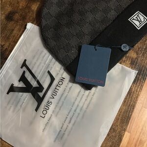 Louis Vuitton Dark Gray Knit Hat